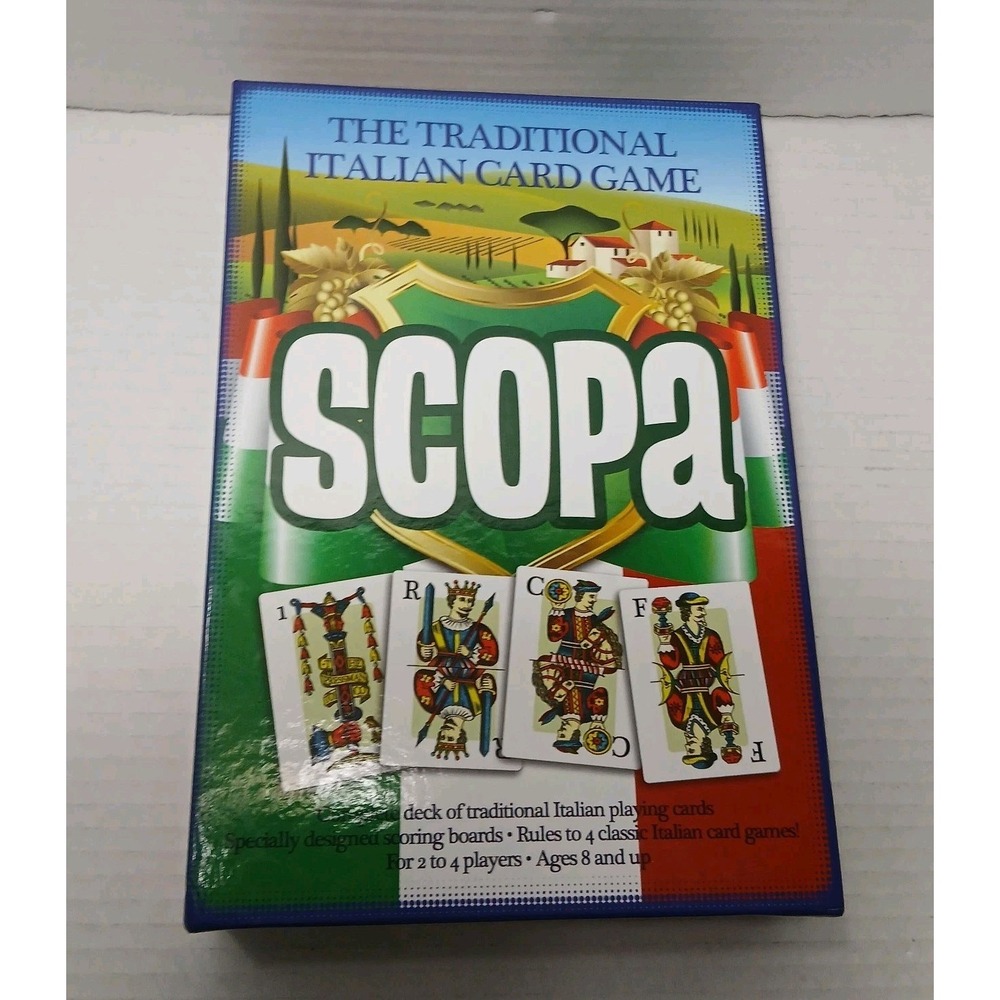 NEW Pressman SCOPA Traditional Italian Card Game  Open Box - Contents Sealed